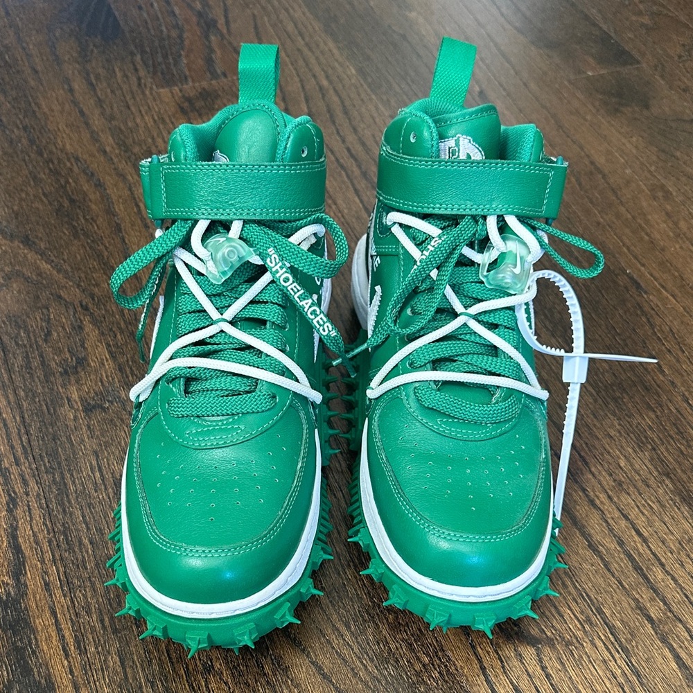 Off-White x Nike Air Force 1 Mid Pine Green